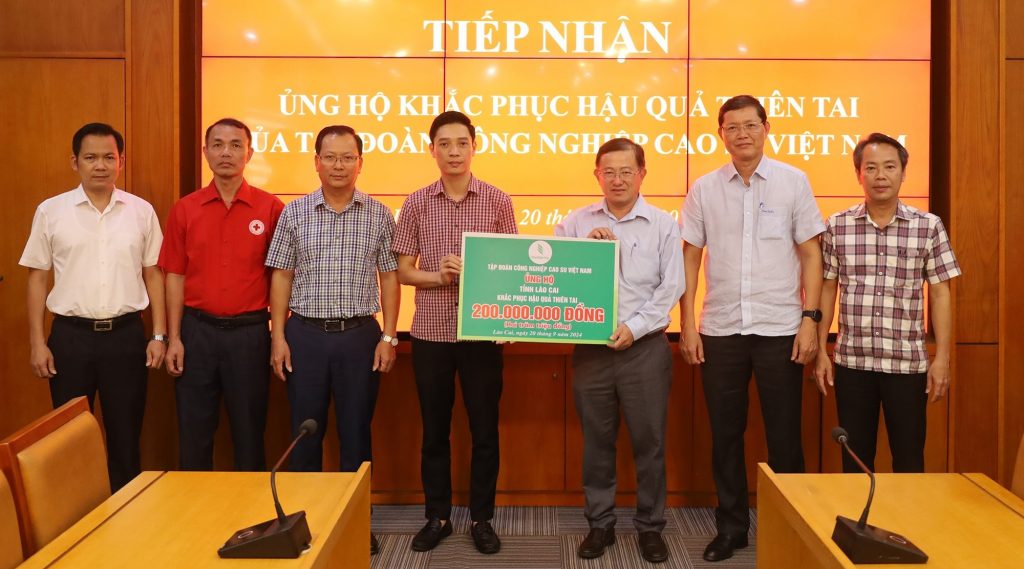 VRG ủng hộ tỉnh Lào Cai 200 triệu đồng khắc phục hậu quả thiên tai